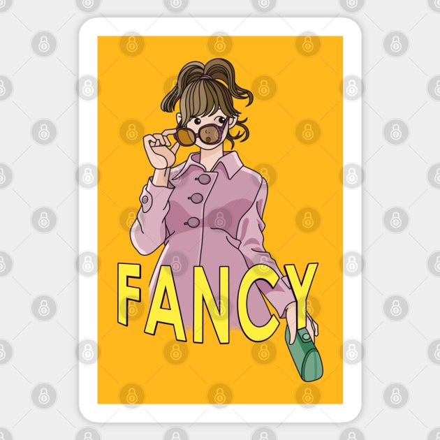 Fancy Girl! Cartoony Girl Sticker by PopCycle